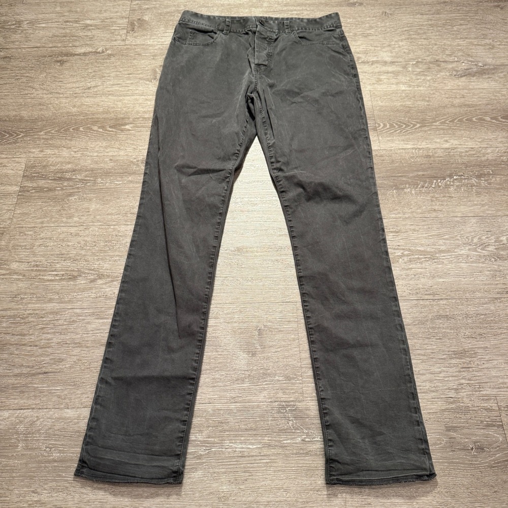 James Perse Pants Mens 32 Gray Brushed Twill 5 Pocket Minimalist Quiet Luxury